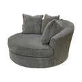  Elite Sofa Designs Lennox Swivel Fabric Chair Loop Swivel Chair - Bubble Charcoal IMAGE 2