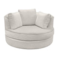 Elite Sofa Designs Nest Swivel Fabric Chair Nest Swivel Chair - Sheepskin Natural IMAGE 1