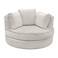  Elite Sofa Designs Nest Swivel Fabric Chair Nest Swivel Chair - Sheepskin Natural IMAGE 1