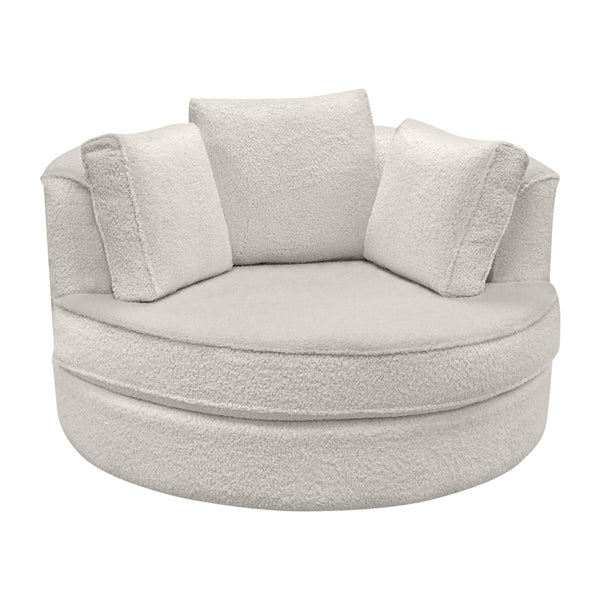 Elite Sofa Designs Nest Swivel Fabric Chair Nest Swivel Chair - Sheepskin Natural IMAGE 1