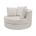  Elite Sofa Designs Nest Swivel Fabric Chair Nest Swivel Chair - Sheepskin Natural IMAGE 2