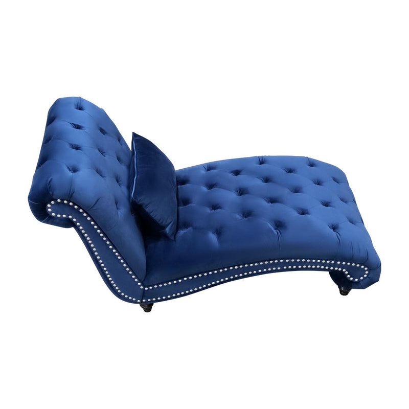 Elite Sofa Designs Beverly Fabric Chaise Beverly Chaise - Franklin Midnight IMAGE 2
