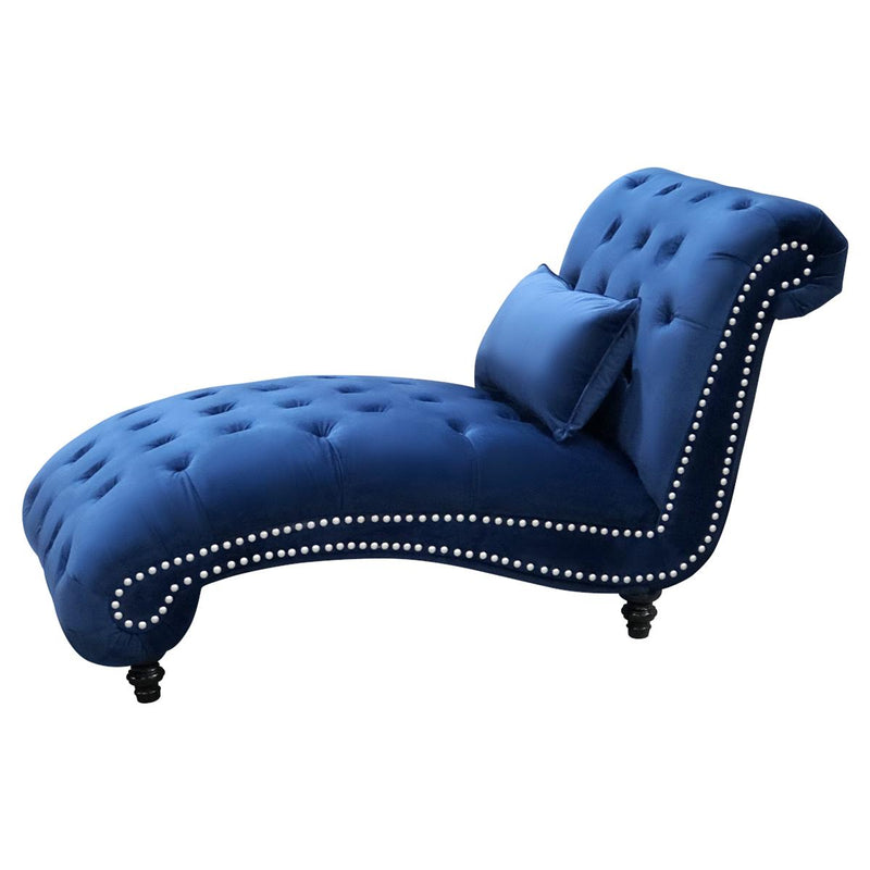 Elite Sofa Designs Beverly Fabric Chaise Beverly Chaise - Franklin Midnight IMAGE 3