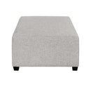 Elite Sofa Designs Square Block Fabric Ottoman Square Block Ottoman - Teamwork Aluminium IMAGE 1
