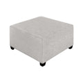  Elite Sofa Designs Square Block Fabric Ottoman Square Block Ottoman - Teamwork Aluminium IMAGE 3