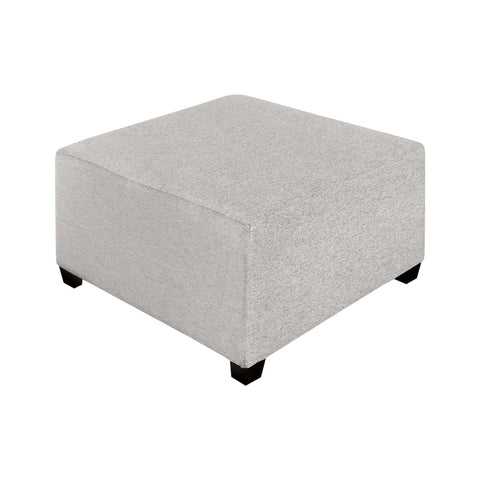  Elite Sofa Designs Square Block Fabric Ottoman Square Block Ottoman - Teamwork Aluminium IMAGE 3
