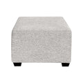  Elite Sofa Designs Square Block Fabric Ottoman Square Block Ottoman - Teamwork Aluminium IMAGE 4