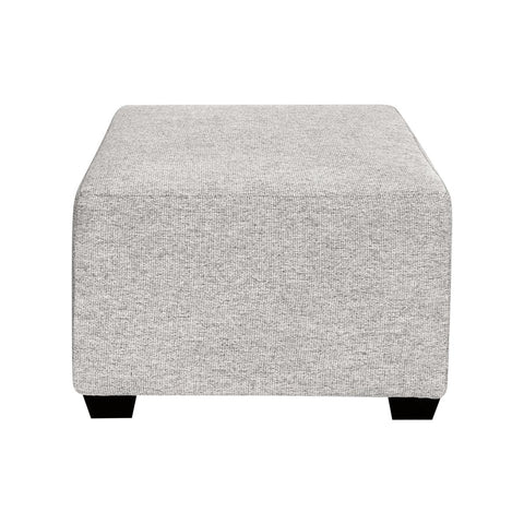  Elite Sofa Designs Square Block Fabric Ottoman Square Block Ottoman - Teamwork Aluminium IMAGE 4