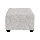 Elite Sofa Designs Square Block Fabric Ottoman Square Block Ottoman - Teamwork Aluminium IMAGE 4