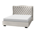  Elite Sofa Designs Catalina Queen Upholstered Panel Bed Catalina Queen Panel Bed - Musone Smoke IMAGE 2