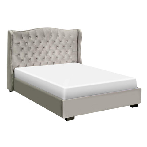  Elite Sofa Designs Catalina Queen Upholstered Panel Bed Catalina Queen Panel Bed - Musone Smoke IMAGE 3