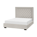 Elite Sofa Designs Daytona Queen Upholstered Panel Bed Daytona Queen Panel Bed - Everglade Ivory IMAGE 2