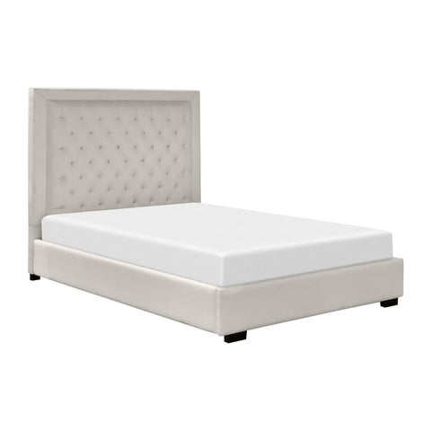  Elite Sofa Designs Daytona Queen Upholstered Panel Bed Daytona Queen Panel Bed - Everglade Ivory IMAGE 3