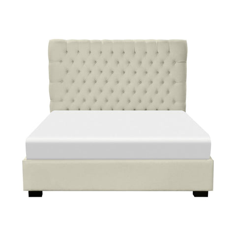  Elite Sofa Designs Gracie Queen Upholstered Panel Bed Gracie Queen Panel Bed - Mystere Dove IMAGE 1