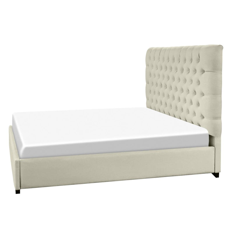Elite Sofa Designs Gracie Queen Upholstered Panel Bed Gracie Queen Panel Bed - Mystere Dove IMAGE 3