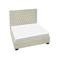 Elite Sofa Designs Gracie Queen Upholstered Panel Bed Gracie Queen Panel Bed - Mystere Dove IMAGE 4