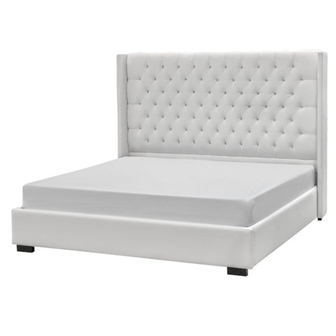  Elite Sofa Designs Panama Queen Upholstered Panel Bed Panama Queen Panel Bed - Everglade Ivory IMAGE 2