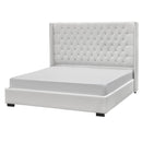 Elite Sofa Designs Panama Queen Upholstered Panel Bed Panama Queen Panel Bed - Everglade Ivory IMAGE 2