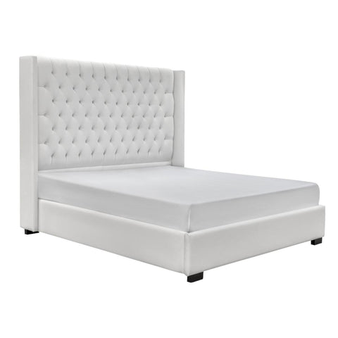  Elite Sofa Designs Panama Queen Upholstered Panel Bed Panama Queen Panel Bed - Everglade Ivory IMAGE 3