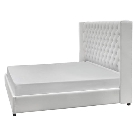  Elite Sofa Designs Panama Queen Upholstered Panel Bed Panama Queen Panel Bed - Everglade Ivory IMAGE 4