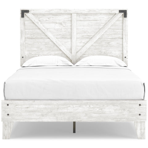  Signature Design by Ashley Shawburn EB4121B2 Full Crossbuck Panel Platform Bed IMAGE 2