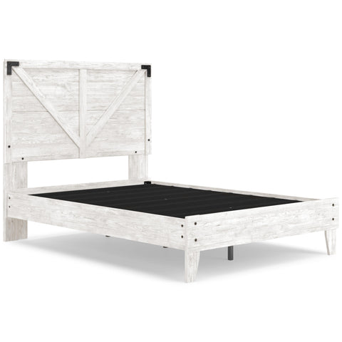  Signature Design by Ashley Shawburn EB4121B2 Full Crossbuck Panel Platform Bed IMAGE 5
