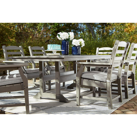  Signature Design by Ashley Visola P802-625 Rectangular Dining Table with Umbrella Option IMAGE 11