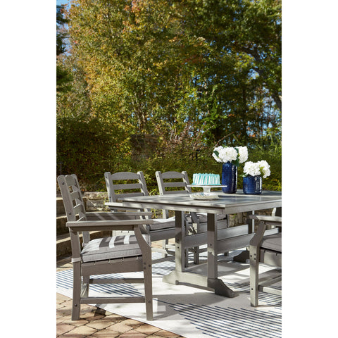  Signature Design by Ashley Visola P802-625 Rectangular Dining Table with Umbrella Option IMAGE 13