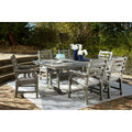  Signature Design by Ashley Visola P802-625 Rectangular Dining Table with Umbrella Option IMAGE 7