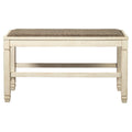  Signature Design by Ashley Bolanburg D647-09 Double Counter Upholstered Bench IMAGE 2