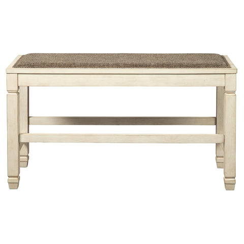  Signature Design by Ashley Bolanburg D647-09 Double Counter Upholstered Bench IMAGE 2