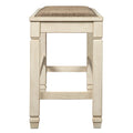  Signature Design by Ashley Bolanburg D647-09 Double Counter Upholstered Bench IMAGE 3