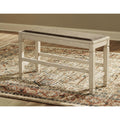  Signature Design by Ashley Bolanburg D647-09 Double Counter Upholstered Bench IMAGE 6