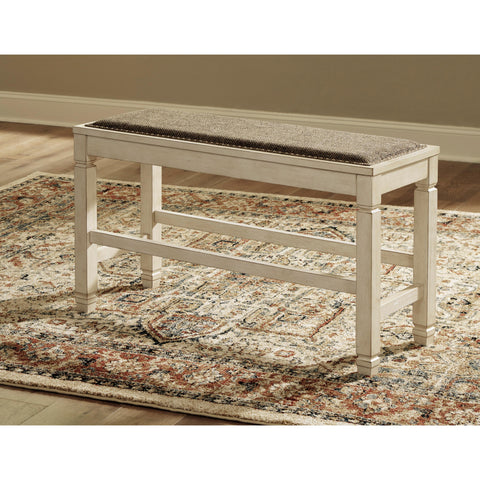  Signature Design by Ashley Bolanburg D647-09 Double Counter Upholstered Bench IMAGE 6
