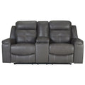  Signature Design by Ashley Jesolo 8670594C Double Reclining Loveseat with Console IMAGE 1