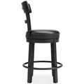  Signature Design by Ashley Valebeck D546-624 Upholstered Swivel Barstool IMAGE 3