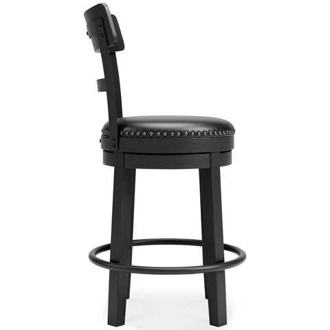  Signature Design by Ashley Valebeck D546-624 Upholstered Swivel Barstool IMAGE 3