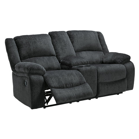  Signature Design by Ashley Draycoll 7650494C Double Reclining Loveseat with Console IMAGE 3
