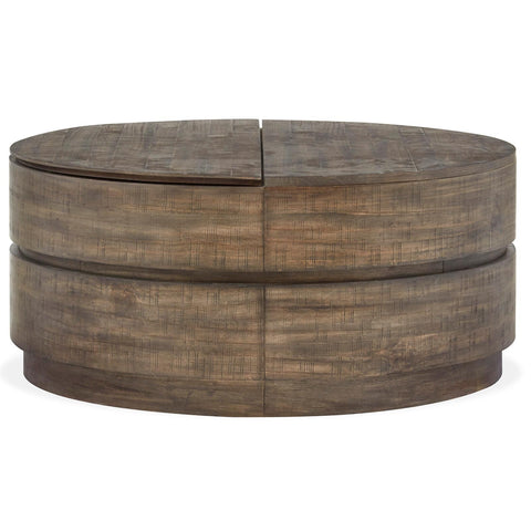  Magnussen Baisden T5194-57 Round Lift Top Cocktail Table with Casters IMAGE 2