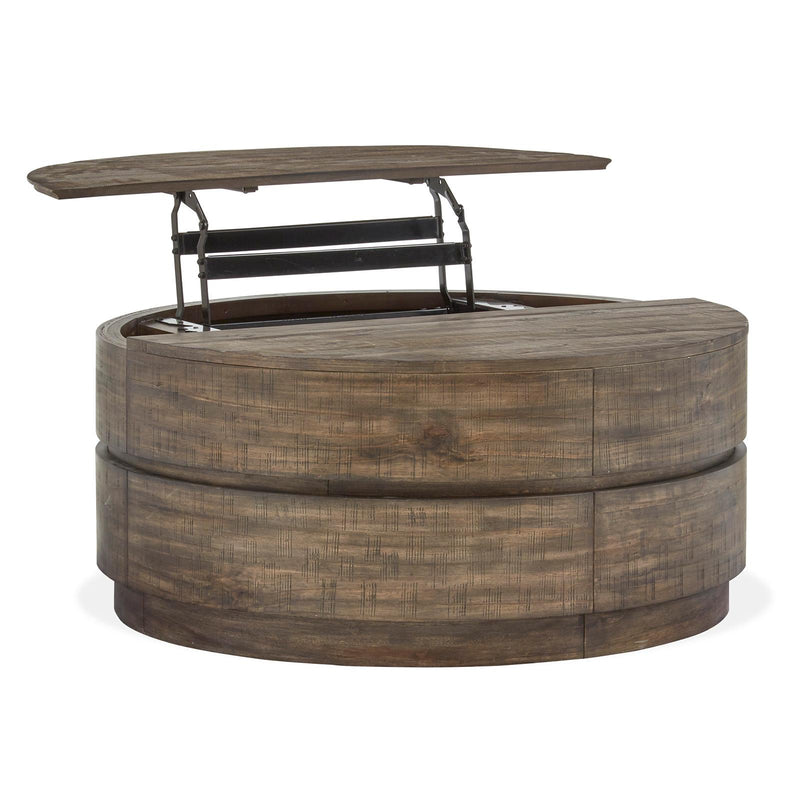 Magnussen Baisden T5194-57 Round Lift Top Cocktail Table with Casters IMAGE 3