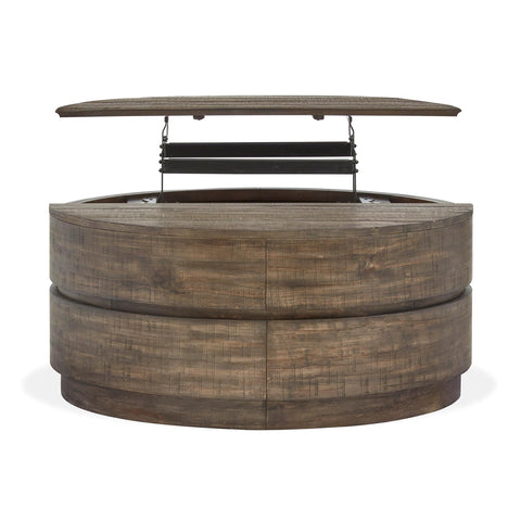  Magnussen Baisden T5194-57 Round Lift Top Cocktail Table with Casters IMAGE 5