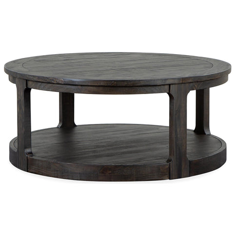  Magnussen Boswell T5263-45 Round Cocktail Table with Casters IMAGE 1