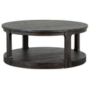 Magnussen Boswell T5263-45 Round Cocktail Table with Casters IMAGE 1