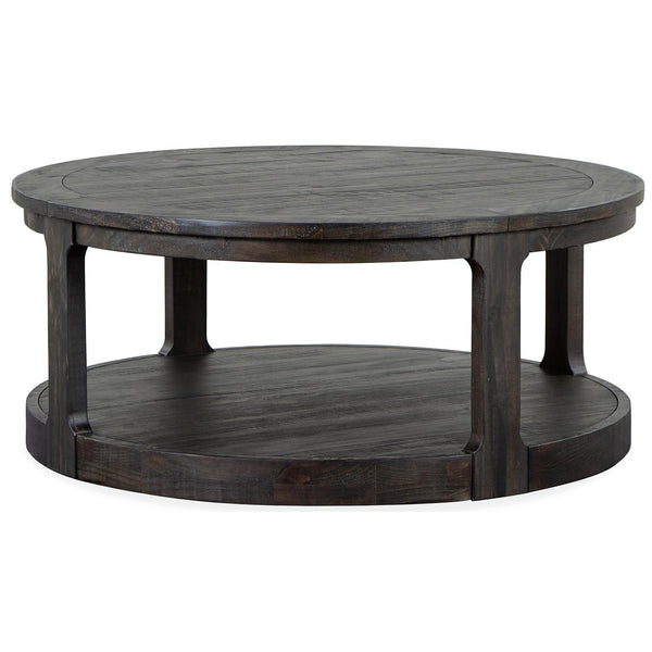 Magnussen Boswell T5263-45 Round Cocktail Table with Casters IMAGE 1