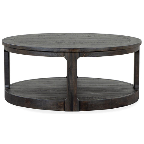  Magnussen Boswell T5263-45 Round Cocktail Table with Casters IMAGE 2