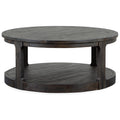  Magnussen Boswell T5263-45 Round Cocktail Table with Casters IMAGE 3