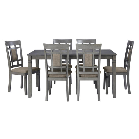  Signature Design by Ashley Jayemyer D368-425 Rectangular Dining Room Table Set IMAGE 2