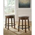  Signature Design by Ashley Valebeck D546-124 Upholstered Swivel Stool IMAGE 3