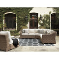  Signature Design by Ashley Beachcroft P791P8 5 pc Outdoor Seating Set IMAGE 1