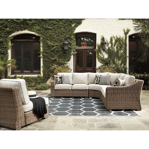  Signature Design by Ashley Beachcroft P791P8 5 pc Outdoor Seating Set IMAGE 1